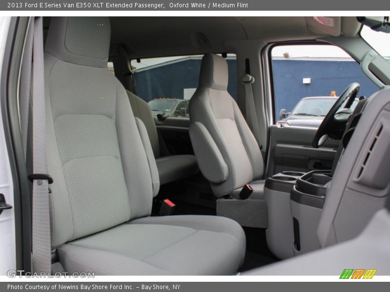 Oxford White / Medium Flint 2013 Ford E Series Van E350 XLT Extended Passenger