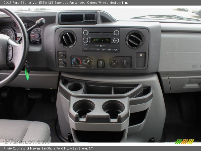 Oxford White / Medium Flint 2013 Ford E Series Van E350 XLT Extended Passenger