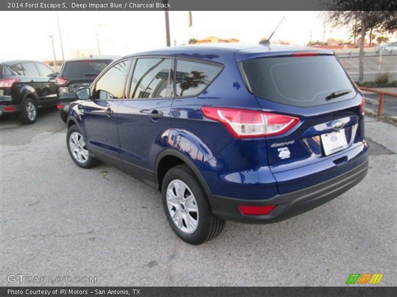 Deep Impact Blue / Charcoal Black 2014 Ford Escape S