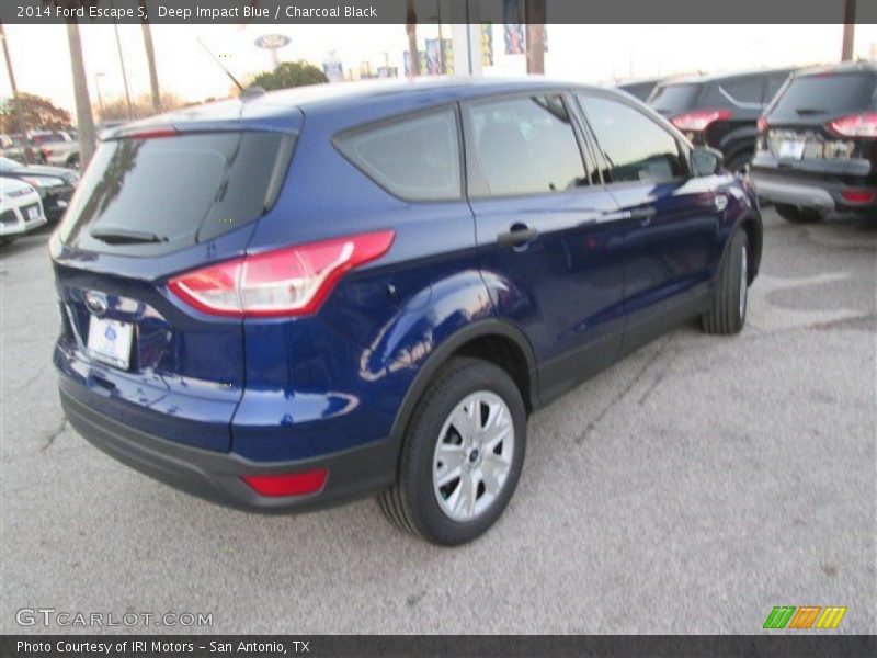 Deep Impact Blue / Charcoal Black 2014 Ford Escape S