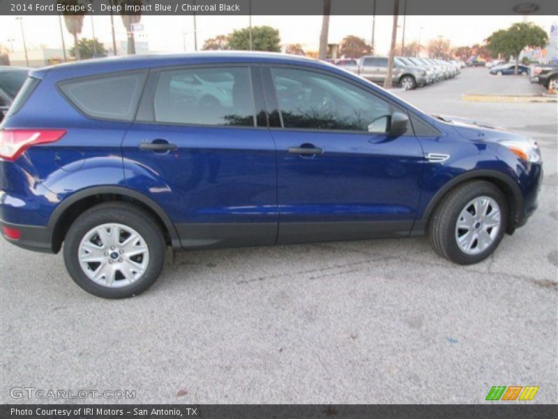 Deep Impact Blue / Charcoal Black 2014 Ford Escape S