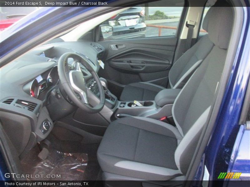 Deep Impact Blue / Charcoal Black 2014 Ford Escape S