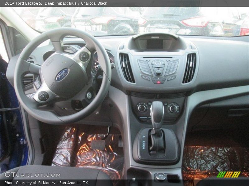 Deep Impact Blue / Charcoal Black 2014 Ford Escape S