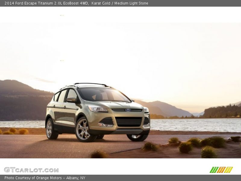 Karat Gold / Medium Light Stone 2014 Ford Escape Titanium 2.0L EcoBoost 4WD