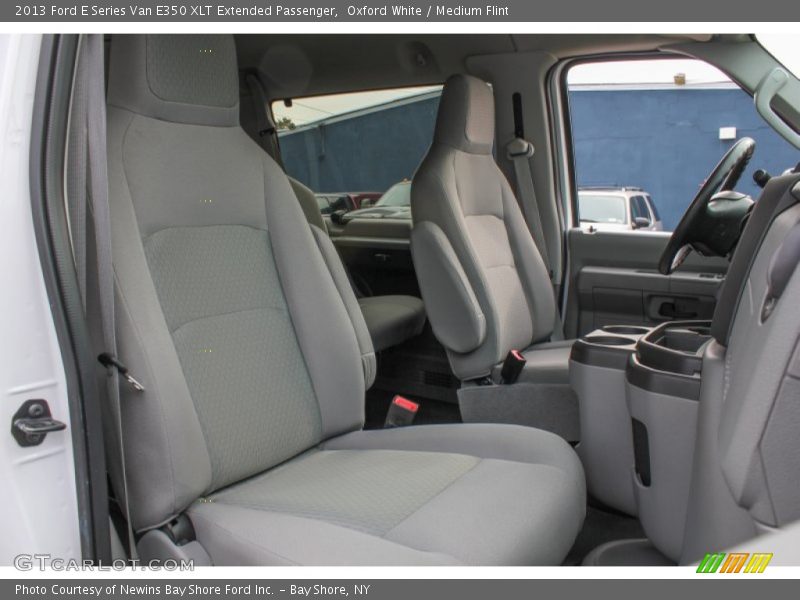 Oxford White / Medium Flint 2013 Ford E Series Van E350 XLT Extended Passenger