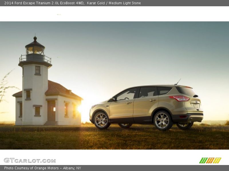 Karat Gold / Medium Light Stone 2014 Ford Escape Titanium 2.0L EcoBoost 4WD