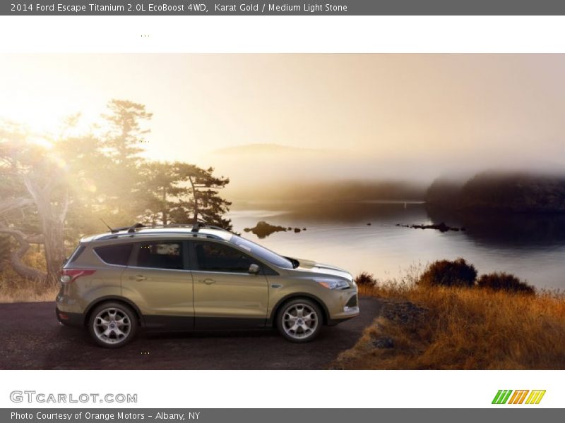 Karat Gold / Medium Light Stone 2014 Ford Escape Titanium 2.0L EcoBoost 4WD
