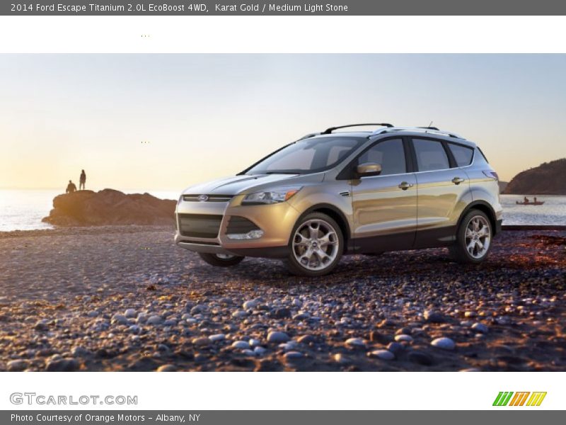 Karat Gold / Medium Light Stone 2014 Ford Escape Titanium 2.0L EcoBoost 4WD