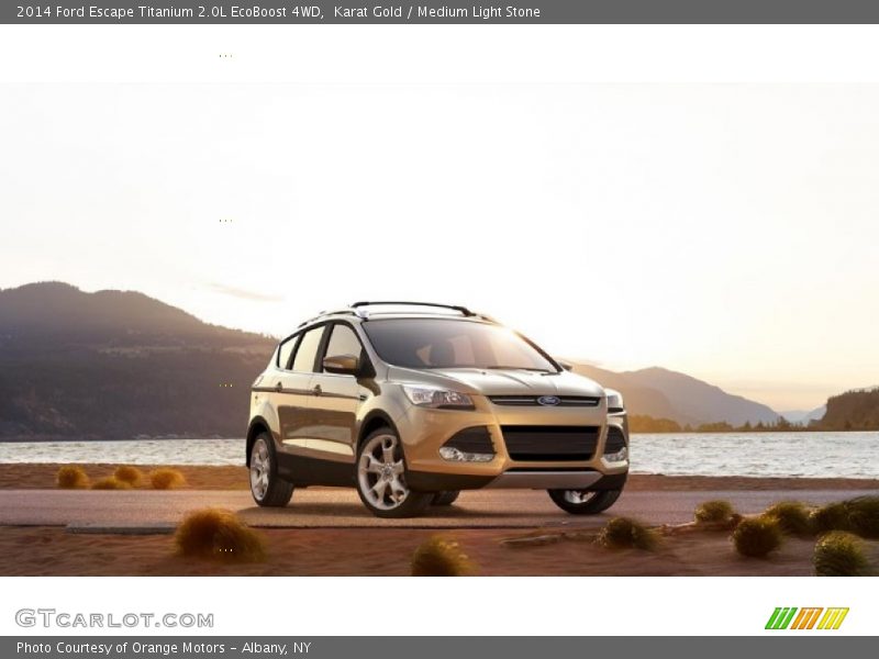 Karat Gold / Medium Light Stone 2014 Ford Escape Titanium 2.0L EcoBoost 4WD