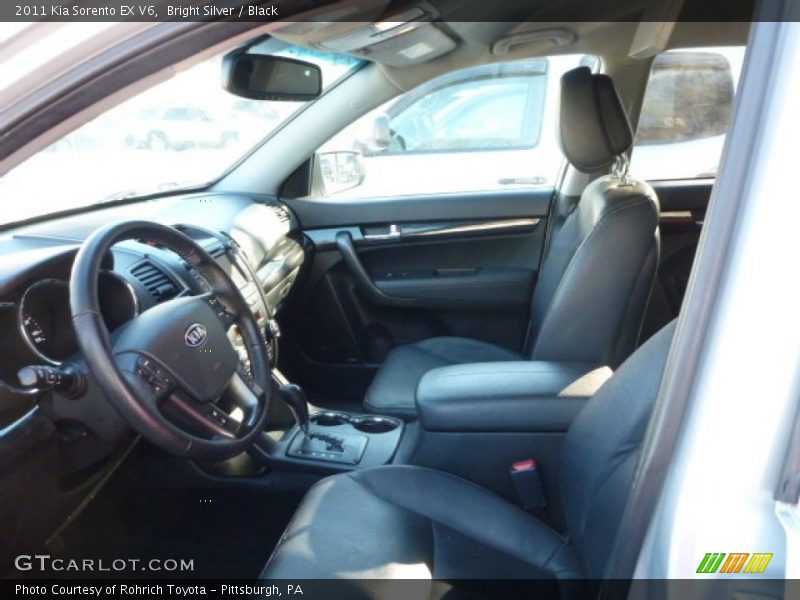 Bright Silver / Black 2011 Kia Sorento EX V6
