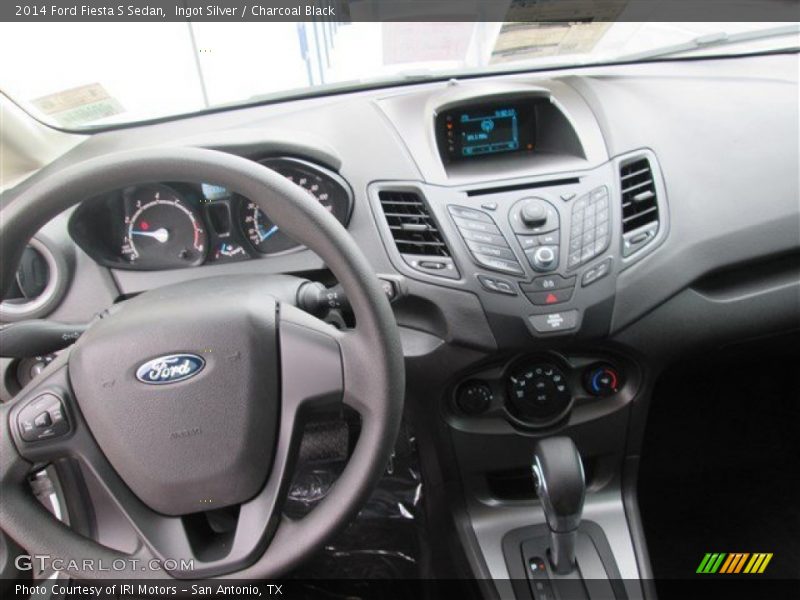 Ingot Silver / Charcoal Black 2014 Ford Fiesta S Sedan