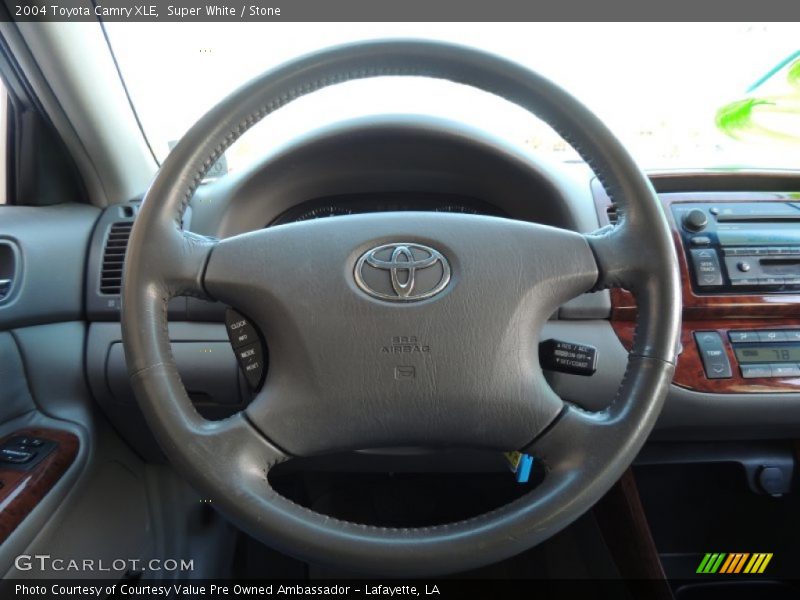 Super White / Stone 2004 Toyota Camry XLE