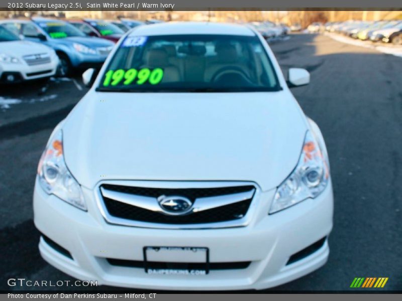 Satin White Pearl / Warm Ivory 2012 Subaru Legacy 2.5i