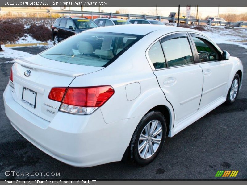 Satin White Pearl / Warm Ivory 2012 Subaru Legacy 2.5i