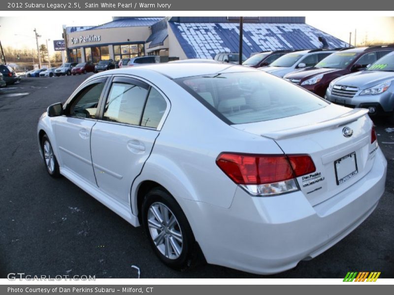 Satin White Pearl / Warm Ivory 2012 Subaru Legacy 2.5i