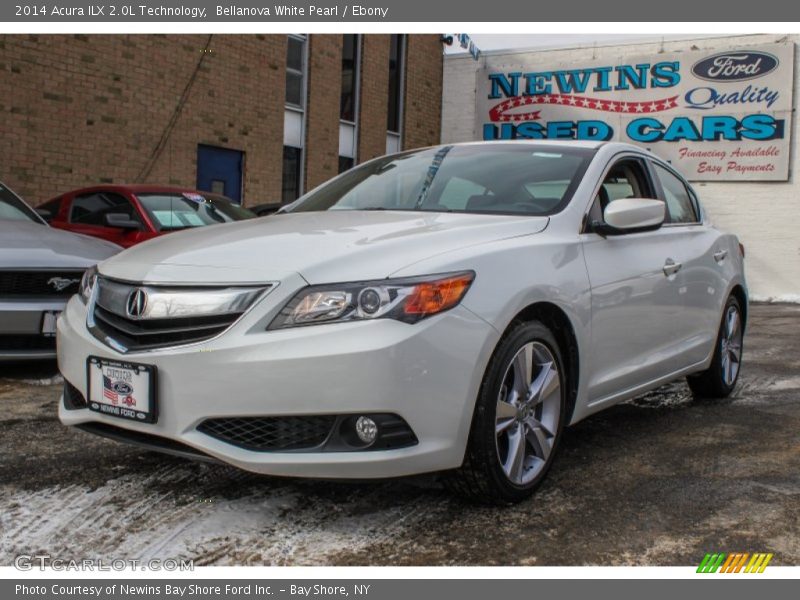 Bellanova White Pearl / Ebony 2014 Acura ILX 2.0L Technology