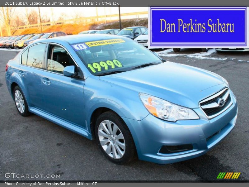 Sky Blue Metallic / Off-Black 2011 Subaru Legacy 2.5i Limited