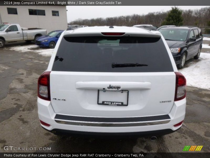 Bright White / Dark Slate Gray/Saddle Tan 2014 Jeep Compass Limited 4x4