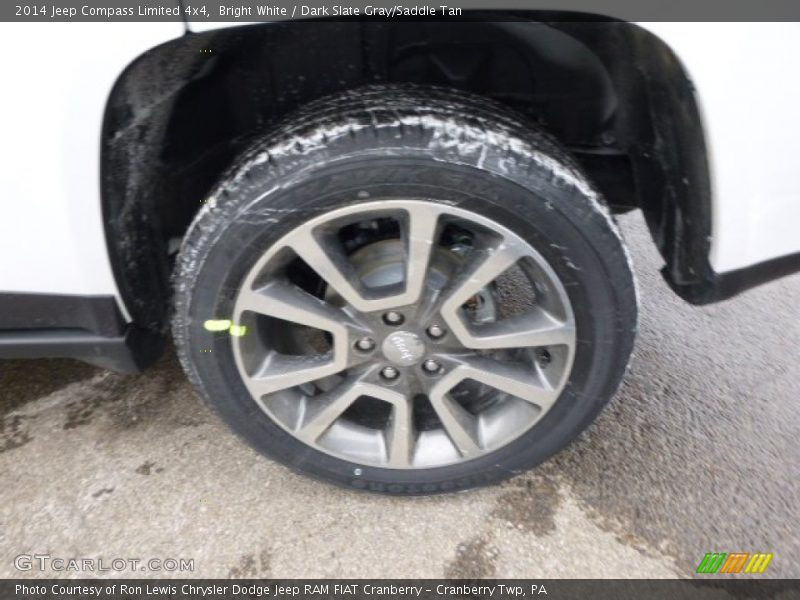Bright White / Dark Slate Gray/Saddle Tan 2014 Jeep Compass Limited 4x4