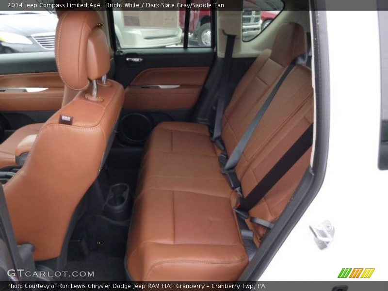 Bright White / Dark Slate Gray/Saddle Tan 2014 Jeep Compass Limited 4x4