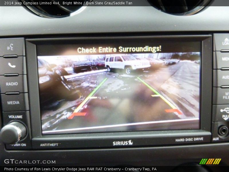 Bright White / Dark Slate Gray/Saddle Tan 2014 Jeep Compass Limited 4x4