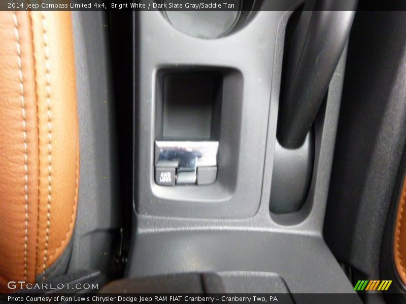 Bright White / Dark Slate Gray/Saddle Tan 2014 Jeep Compass Limited 4x4