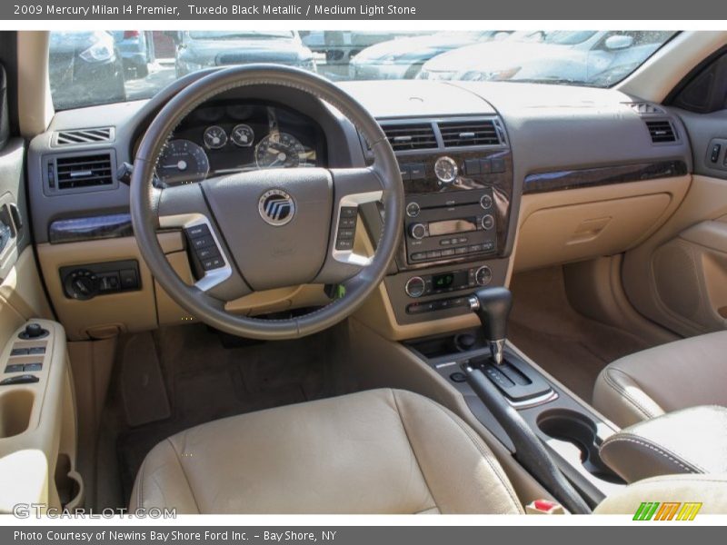 Tuxedo Black Metallic / Medium Light Stone 2009 Mercury Milan I4 Premier