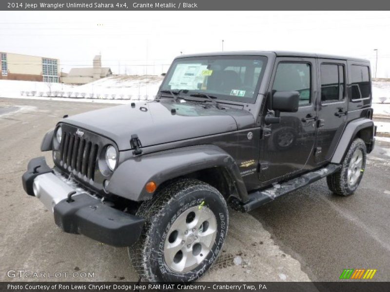 Granite Metallic / Black 2014 Jeep Wrangler Unlimited Sahara 4x4