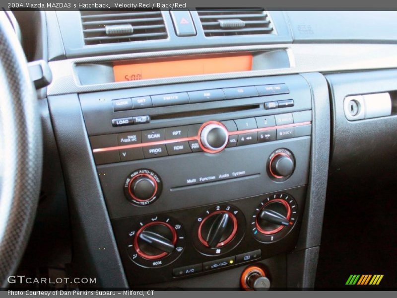 Velocity Red / Black/Red 2004 Mazda MAZDA3 s Hatchback