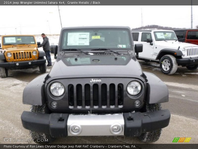 Granite Metallic / Black 2014 Jeep Wrangler Unlimited Sahara 4x4