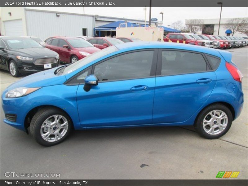 Blue Candy / Charcoal Black 2014 Ford Fiesta SE Hatchback