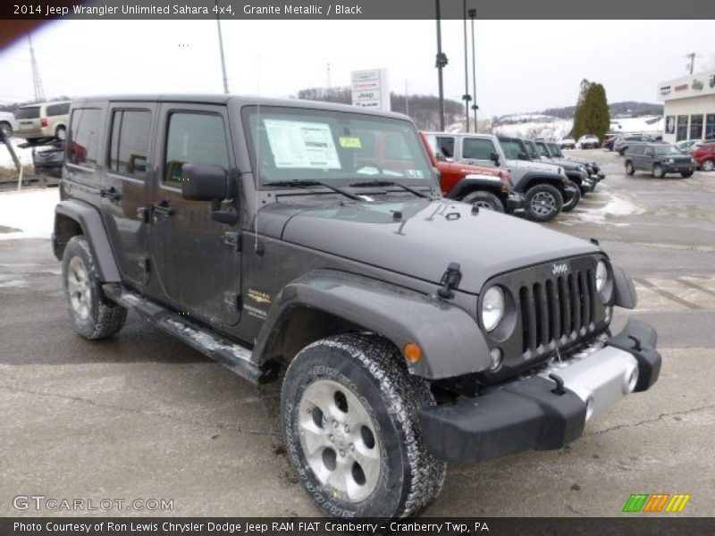 Granite Metallic / Black 2014 Jeep Wrangler Unlimited Sahara 4x4