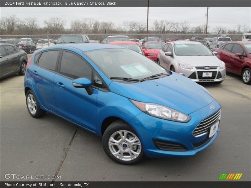 Blue Candy / Charcoal Black 2014 Ford Fiesta SE Hatchback