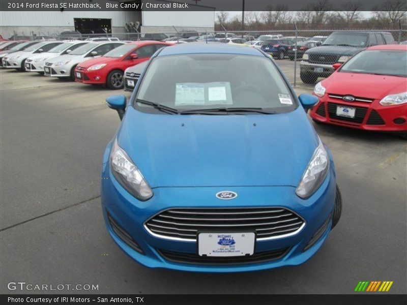 Blue Candy / Charcoal Black 2014 Ford Fiesta SE Hatchback