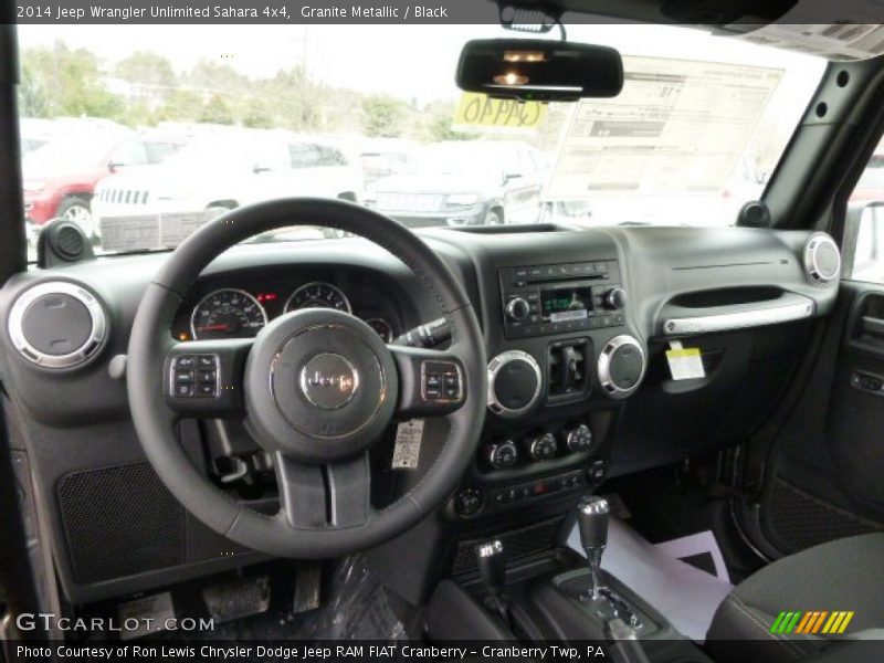 Granite Metallic / Black 2014 Jeep Wrangler Unlimited Sahara 4x4