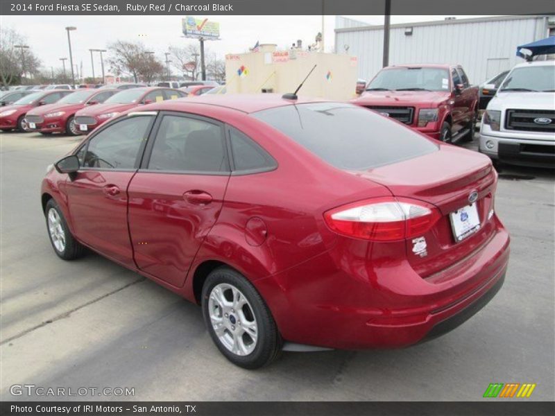 Ruby Red / Charcoal Black 2014 Ford Fiesta SE Sedan