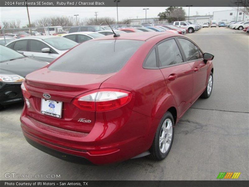 Ruby Red / Charcoal Black 2014 Ford Fiesta SE Sedan