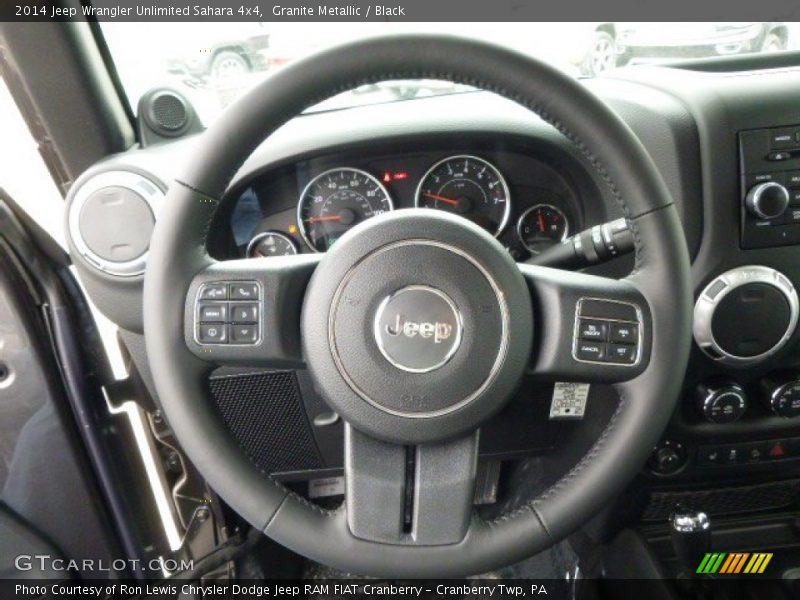 Granite Metallic / Black 2014 Jeep Wrangler Unlimited Sahara 4x4