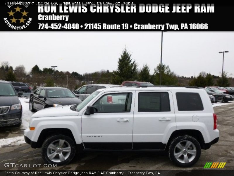 Bright White / Dark Slate Gray/Light Pebble 2014 Jeep Patriot Latitude 4x4