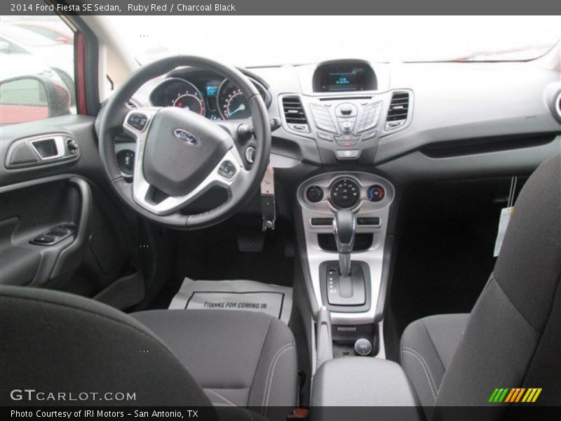 Ruby Red / Charcoal Black 2014 Ford Fiesta SE Sedan