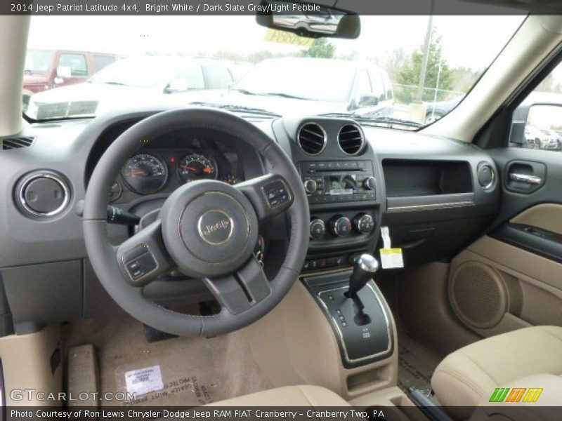 Bright White / Dark Slate Gray/Light Pebble 2014 Jeep Patriot Latitude 4x4