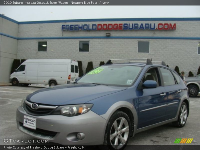 Newport Blue Pearl / Ivory 2010 Subaru Impreza Outback Sport Wagon
