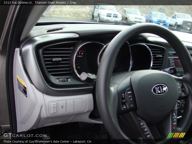 Titanium Silver Metallic / Gray 2013 Kia Optima LX