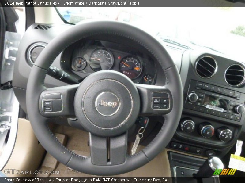 Bright White / Dark Slate Gray/Light Pebble 2014 Jeep Patriot Latitude 4x4