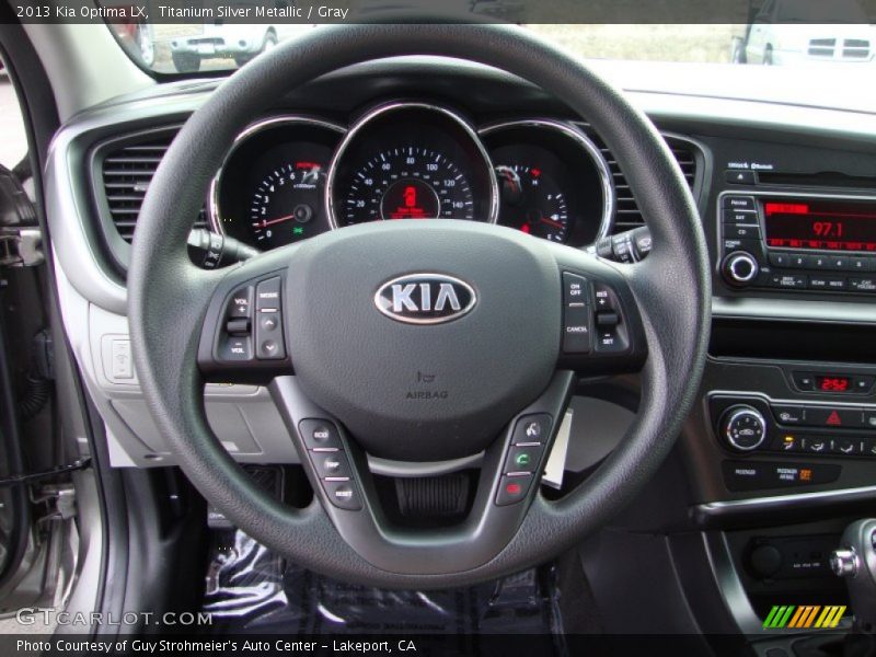 Titanium Silver Metallic / Gray 2013 Kia Optima LX