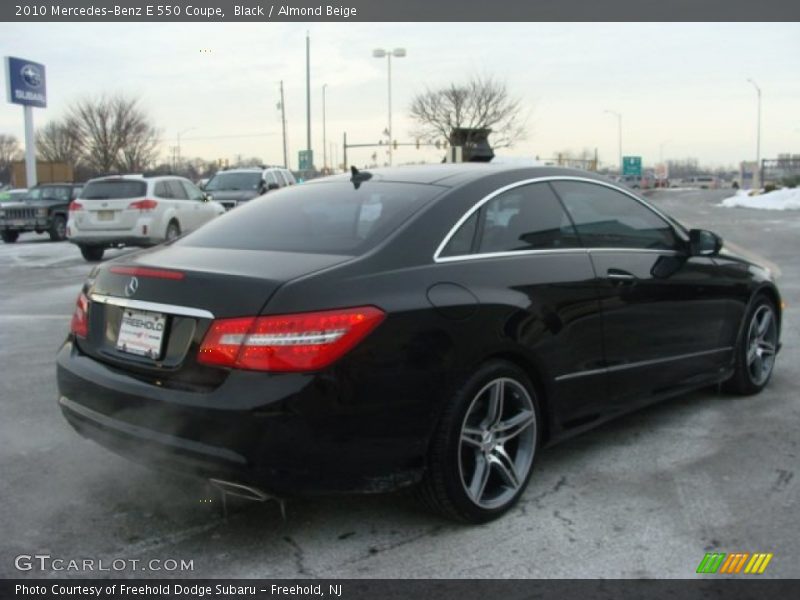 Black / Almond Beige 2010 Mercedes-Benz E 550 Coupe