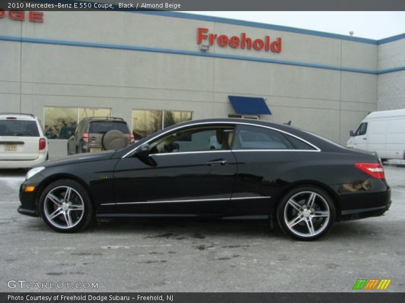 Black / Almond Beige 2010 Mercedes-Benz E 550 Coupe