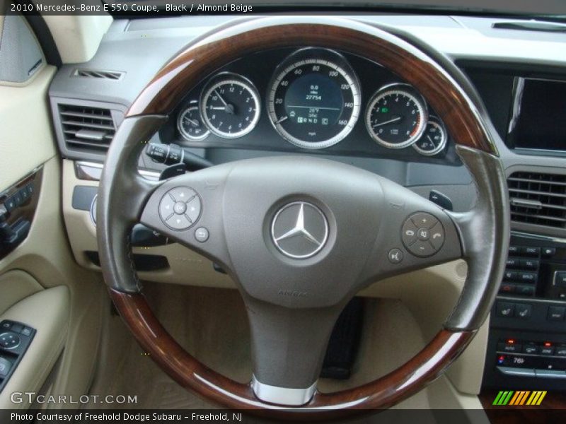 Black / Almond Beige 2010 Mercedes-Benz E 550 Coupe