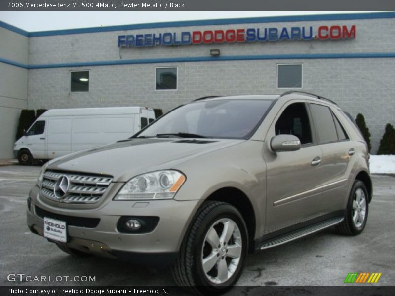Pewter Metallic / Black 2006 Mercedes-Benz ML 500 4Matic