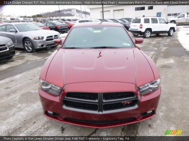 High Octane Red Pearl / Anniversary Black/Foundry Black with Cloud Overprint 2014 Dodge Charger R/T Plus 100th Anniversary Edition